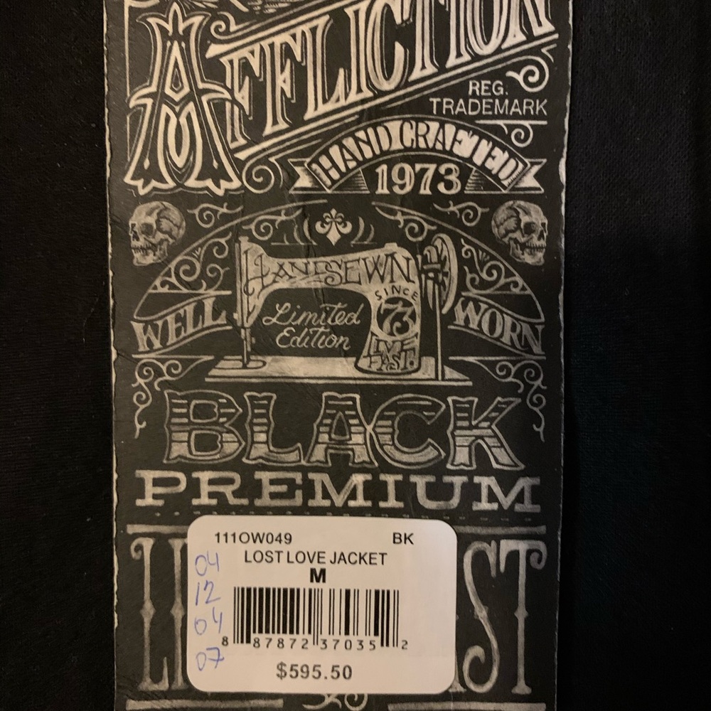 Brand new affliction leather jacket! - Picture 4 of 8